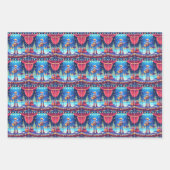 Man en Vrouw Country Kerstconcert Inpakpapier Vel (Voorkant)