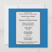 Man en vrouw in glas in lood save the date (Achterkant)