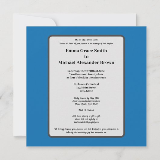 Man en vrouw in glas in lood save the date (Achterkant)