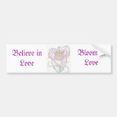 Man en vrouw in Roos Bumpersticker (Voorkant)