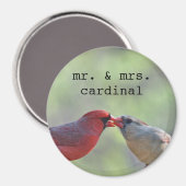 Man en vrouw kardinale foto magneet (Voorkant / Achterkant)