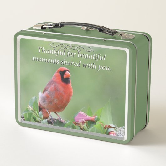 Man en Vrouw kardinale lunchbox (Achterkant)