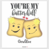 Man en Vrouw Mijn Betere Halve Grappige Valentijn Sticker (Vel)