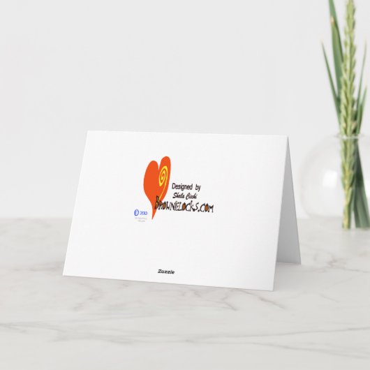 Man en vrouw op motorfiets wenskaart kaart (Achterkant)