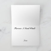 Man en vrouw op motorfiets wenskaart kaart (Binnen)