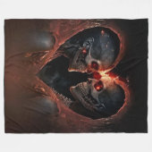 MAN en VROUW SKELETON Fleece Deken (Voorkant (Horizontaal))