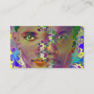 Man en vrouw visitekaartje