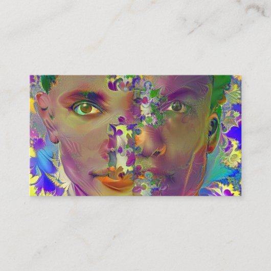 Man en vrouw visitekaartje (Voorkant)