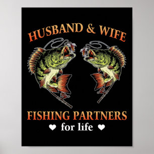 Man en vrouw Visten partners voor het leven Funny Poster