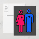 Man en Vrouwen Briefkaart (Voorkant / Achterkant)