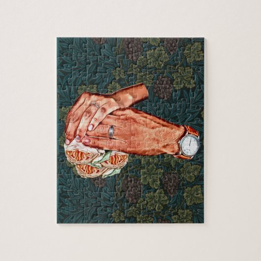 man en vrouwen bruid bruidegom koppels kunst legpuzzel (Verticaal)