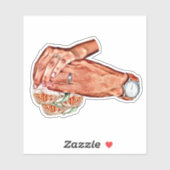 man en vrouwen bruid bruidegom koppels kunst sticker (Vel)