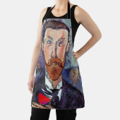 Man- en wijnontwerp toevoegen tekst, profiel schort (Insitu)