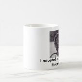 Man en windhond op de fiets in Engeland, Koffiemok (Center)