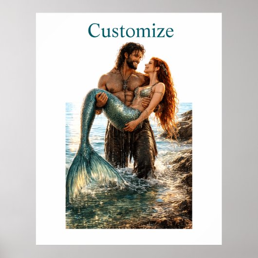 Man en zeemeermin Thunder_Cove Poster (Voorkant)