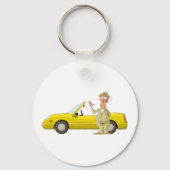 Man en zijn gele Sleutelhanger (Voorkant)
