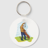 Man en zijn hond Sleutelhanger (Voorkant)