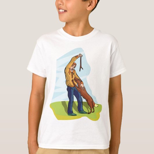 Man en zijn hond T-shirt (Voorkant)