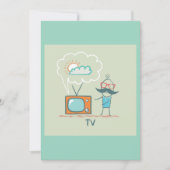 Man en zijn televisie kaart (Voorkant)