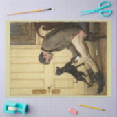 Man- en Z'n hond-ontkoppelpapier Tissuepapier (Craft)