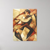 Man Enveloped in Abstraction Canvas (Voorkant)