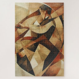 Man Enveloped in Abstraction Canvas Legpuzzel