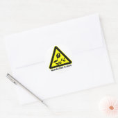 Man-etende Planten waarschuwingsteken Sticker (Envelop)
