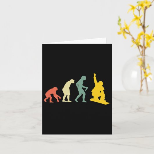 Man Evolution Snowboarder Kaart (Gele Bloem)