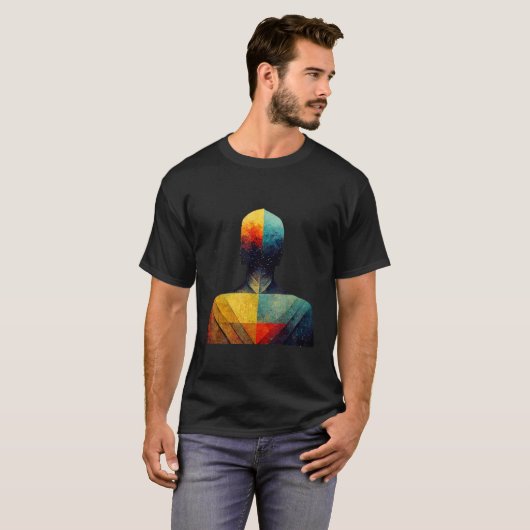 Man Experience Self Realization T-shirt (Voorkant volledig)