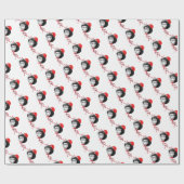 Man Face Balloon Bouquet Cadeaupapier (Vlak)