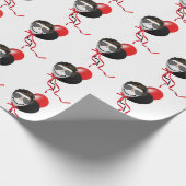 Man Face Birthday-ballonnen Cadeaupapier (Hoek)