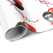 Man Face Birthday-ballonnen Cadeaupapier (Rol Hoek)