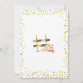 Man First Birthday Construction Birthday Kaart (Achterkant)