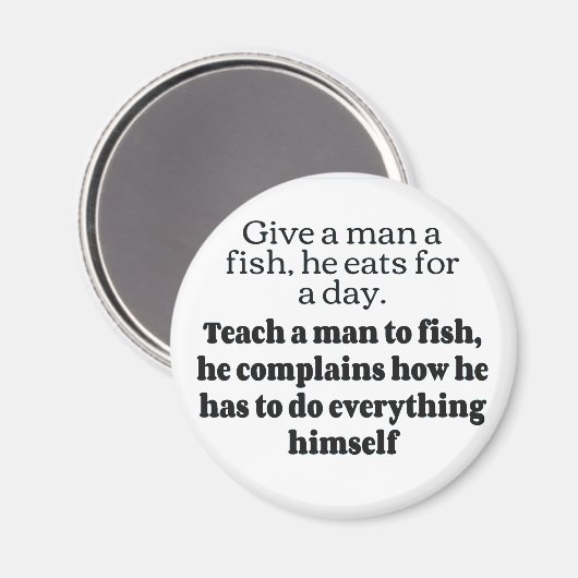 Man fish klaagt bf magneet (Voorkant / Achterkant)