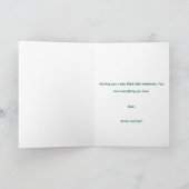 Man Fishing Custom Birthday/Fathers Day Kaart (Binnen)