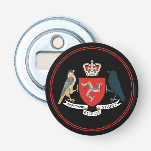 Man Flag Bottle Opener, Emblem/Party Button Flesopener (Voorkant)