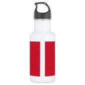 Man Flag Liberty Bottle Waterfles (Achterkant)
