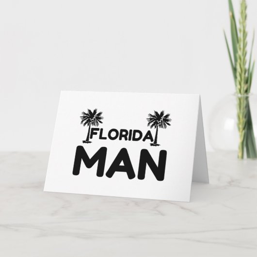 Man FLORIDA Feestdagen Kaart (Voorkant)