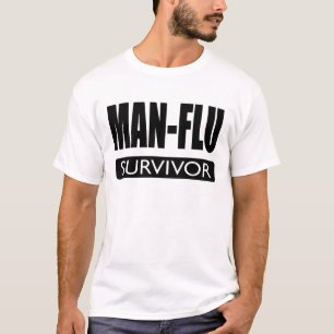 MAN-FLU OVERLEVING. T-SHIRT