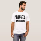 MAN-FLU OVERLEVING. T-SHIRT (Voorkant volledig)