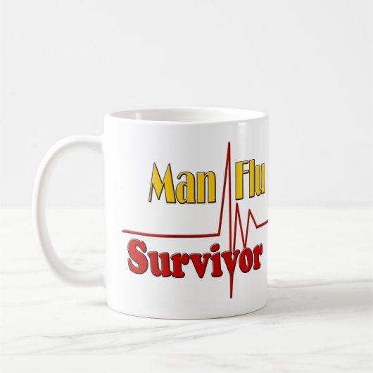 Man Flu Survivor Theme Koffiemok (Links)