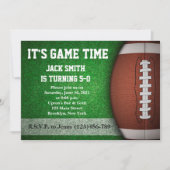 Man Football Aangepaste uitnodiging voor geboorte (Voorkant)