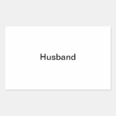 "Man" Fotolabel Rechthoekige Sticker (Voorkant)