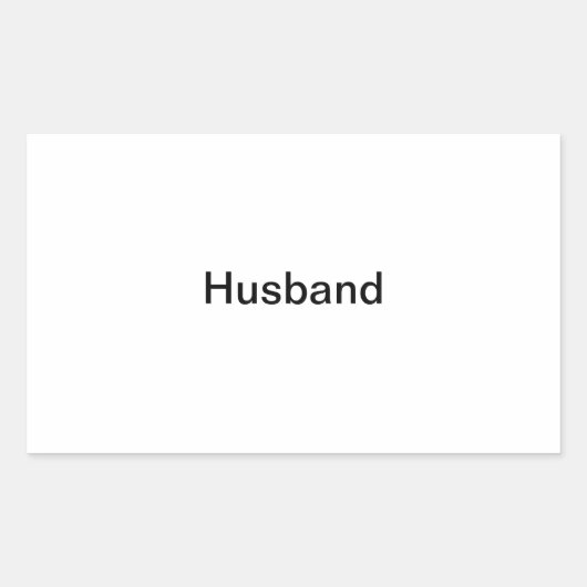 "Man" Fotolabel Rechthoekige Sticker (Voorkant)