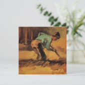 Man gebogen met stok, Spade door Vincent van Gogh (Staand voorkant)