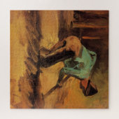 Man gebogen met stok, Spade door Vincent van Gogh Legpuzzel (Horizontaal)