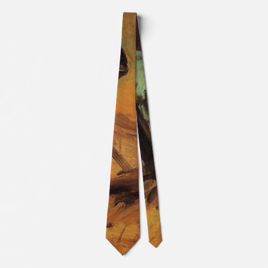 Man gebogen met stok, Spade door Vincent van Gogh Stropdas (Voorkant)