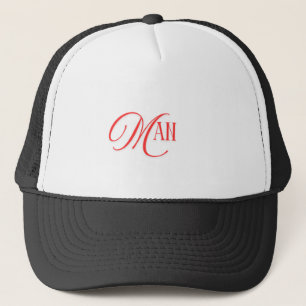 MAN Gedrukte Tekst Handsome Comfort Zwart Kleur Dr Trucker Pet