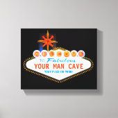 Man geeft uw merkwaardige gebarentaal een aangepas canvas afdruk (Voorkant)