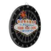 Man geeft uw merkwaardige gebarentaal een aangepas dartbord (Voorkant Links)